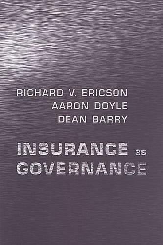 Beispielbild fr Insurance as Governance zum Verkauf von Better World Books Ltd