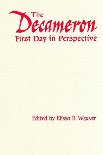 Imagen de archivo de The Decameron First Day in Perspective: Vol 1 a la venta por Revaluation Books