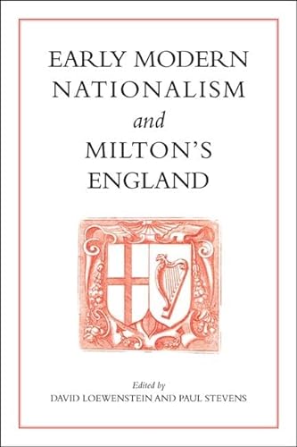 Imagen de archivo de Early Modern Nationalism and Milton's England a la venta por HPB-Red