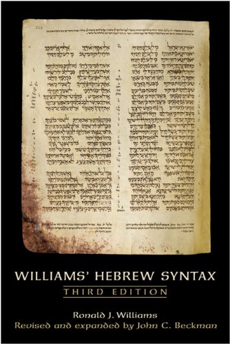 Beispielbild fr Williams' Hebrew Syntax, Third Edition zum Verkauf von BooksRun