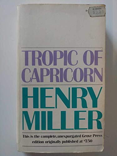Stock image for Tropic of Capricorn for sale by ThriftBooks-Dallas
