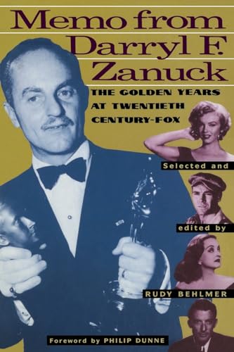 Stock image for Memo from Darryl F. Zanuck: The Golden Years at Twentieth Century Fox for sale by Sequitur Books