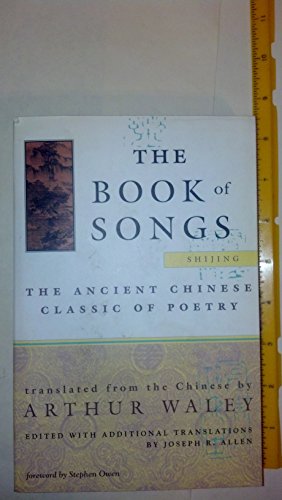 9780802134776: The Book of Songs: The Ancient Chinese Classic of Poetry