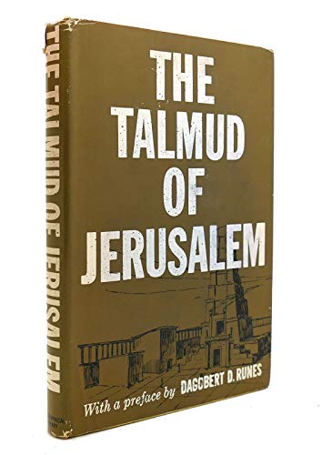Beispielbild fr The Talmud of Jerusalem zum Verkauf von Ergodebooks