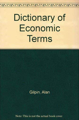 Stock image for Dictionary of Economic Terms. for sale by G. & J. CHESTERS