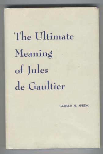 Stock image for The Ultimate Meaning of Jules de Gaultier for sale by All About Authors