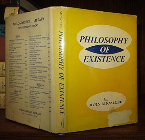 Beispielbild fr Philosophy of Existence zum Verkauf von ThriftBooks-Atlanta