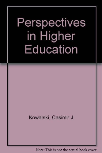 Stock image for Perspectives in Higher Education for sale by General Eclectic Books