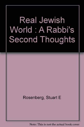 Imagen de archivo de The real Jewish world: A rabbi's second thoughts a la venta por Redux Books