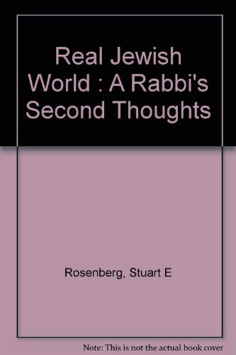 Stock image for The real Jewish world: A rabbi's second thoughts for sale by Redux Books