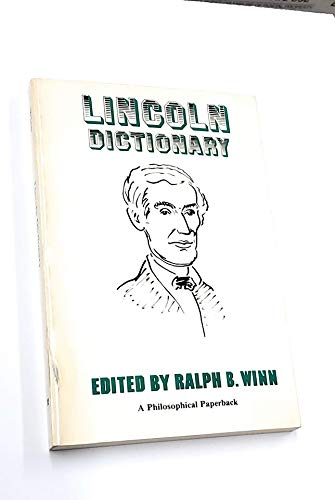 Beispielbild fr Lincoln Dictionary (Philosophical Paperbacks) zum Verkauf von Wonder Book