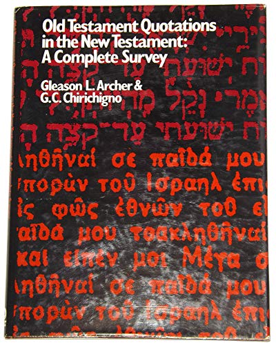 Beispielbild fr Old Testament Quotations in the New Testament zum Verkauf von WorldofBooks