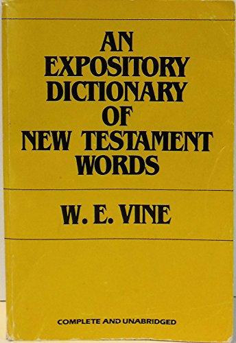 Beispielbild fr Expository Dictionary of New Testament Words (Affordables) zum Verkauf von Wonder Book