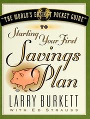 Stock image for World's Easiest Guide To Starting Your First Savings Plan for sale by SecondSale