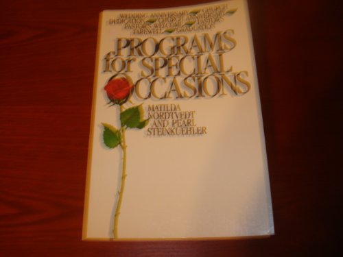 Imagen de archivo de Programs for Special Occasions a la venta por Better World Books