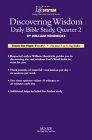 Imagen de archivo de Discovering Wisdom: Daily Bible Study: Quarter 2 (Believer's Lifesystem) a la venta por Ergodebooks