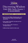 BLS Discovering Wisdom: Basic Level Quarter 1: Daily Bible Focus (Believer's Life System) (9780802427823) by Hendricks, William
