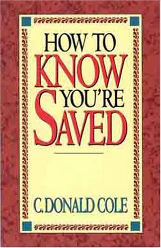 Stock image for How To Know You Saved for sale by The Maryland Book Bank