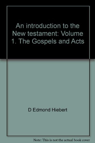 Stock image for An introduction to the New testament: Volume 1. The Gospels and Acts for sale by Wonder Book