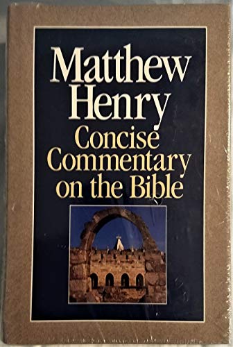 Imagen de archivo de Matthew Henry Concise Commentary on the Whole Bible a la venta por ThriftBooks-Atlanta