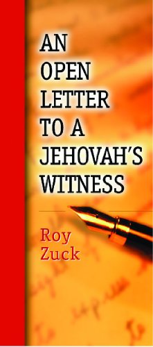 An Open Letter to a Jehovah's Witness-package of 10 pamphlets (9780802464385) by Zuck, Roy B.