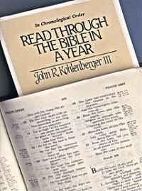 Imagen de archivo de Read Through the Bible in a Year: In Chronological Order a la venta por Jenson Books Inc