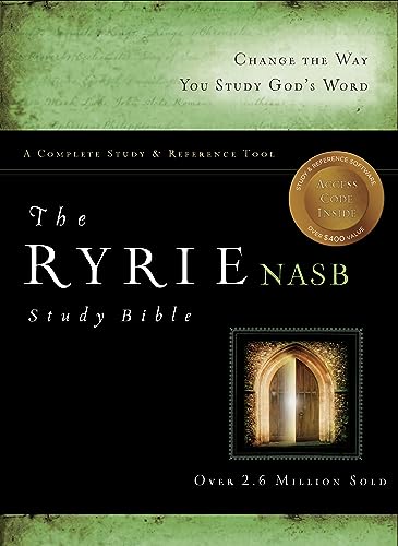 The Ryrie NAS Study Bible Bonded Leather Black Red Letter (Ryrie Study Bibles 2008)