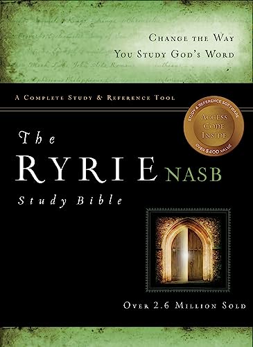 9780802484598: Ryrie Study Bible: New American Standard Bible, Black, Genuine Leather, Red Letter