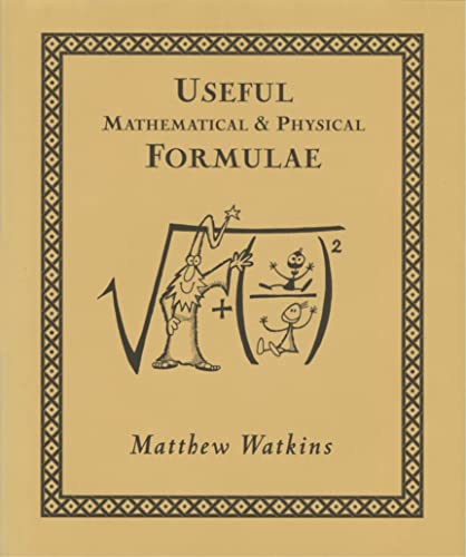 Beispielbild fr Useful Mathematical and Physical Formulae zum Verkauf von Better World Books