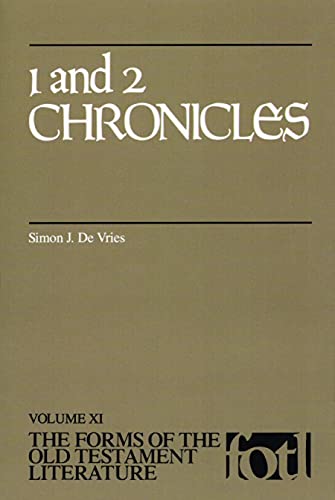 Beispielbild fr 1 and 2 Chronicles [The Forms of Old Testament Literature, Vol. XI] zum Verkauf von Windows Booksellers