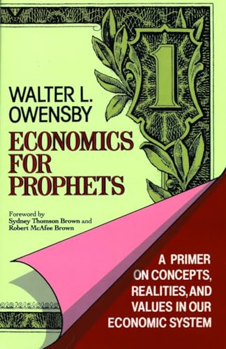 Imagen de archivo de Economics for Prophets a la venta por THE SAINT BOOKSTORE