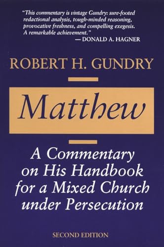 Beispielbild fr Matthew. A Commentary on His Handbook for a Mixed Church under Persecution. Second Edition zum Verkauf von Windows Booksellers