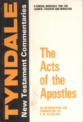 9780802814043: The Acts of the Apostles: An Introduction and Commentary (Tyndale New Testament Commentaries)