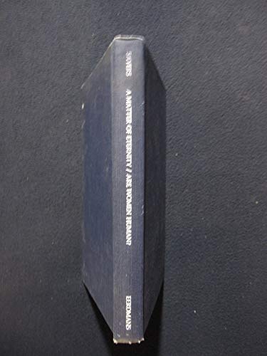 Imagen de archivo de A Matter of Eternity : Selections from the Writings of Dorothy L. Sayers a la venta por Better World Books