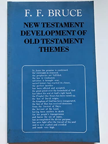 9780802817297: The New Testament Development of Old Testament Themes