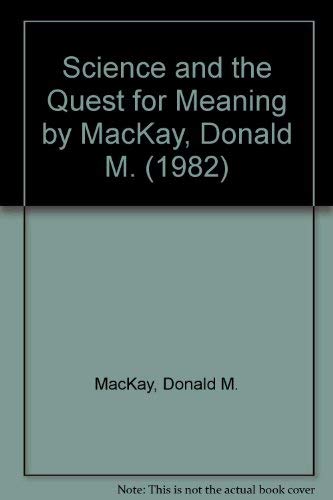 Stock image for Science and the Quest for Meaning for sale by WorldofBooks