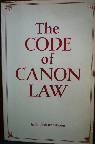 Beispielbild fr The Code of Canon Law in English Translation. Prepared by the Canon Law Society of Great Britain and Ireland in association with The Canon Law Society of Australia and New Zealand and The Canadian Canon Law Society zum Verkauf von Windows Booksellers