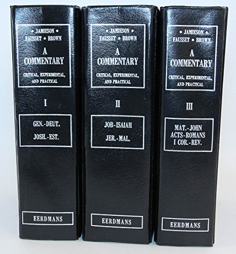 Imagen de archivo de A Commentary: Critical, Experimental, and Practical on the Old and New Testaments (3 Volume Set) a la venta por Books Unplugged
