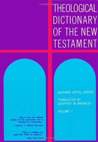 Imagen de archivo de Theological Dictionary of the New Testament a la venta por Neil Shillington: Bookdealer/Booksearch