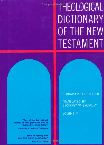 Beispielbild fr Theological Dictionary of the New Testament zum Verkauf von Neil Shillington: Bookdealer/Booksearch