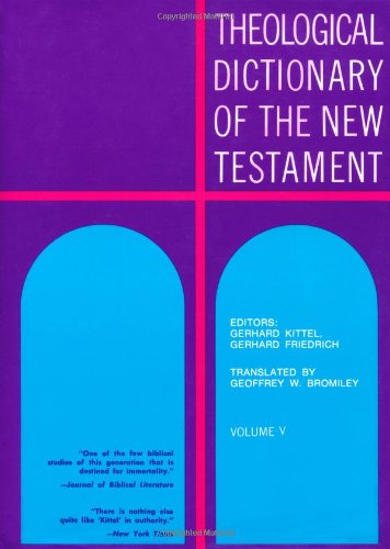 Imagen de archivo de Theological Dictionary of the New Testament a la venta por Better World Books