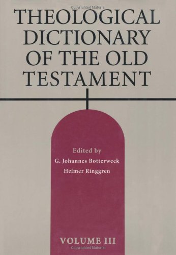 9780802823274: Theological Dictionary of the Old Testament: v. 3: 003