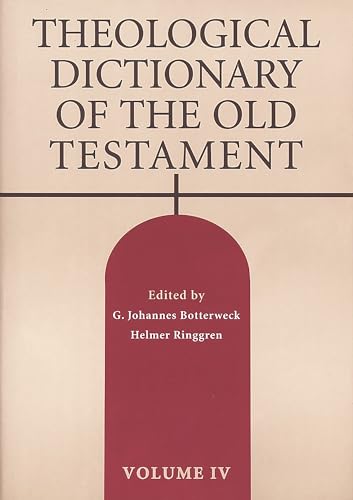 Imagen de archivo de Theological Dictionary of the Old Testament, Vol. 4 (Volume 4) a la venta por SecondSale