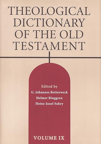 Stock image for Theological Dictionary of the Old Testament volume IX for sale by Windows Booksellers