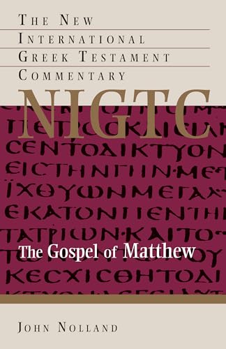 9780802823892: The Gospel Of Matthew: A Commentary On The Greek Text