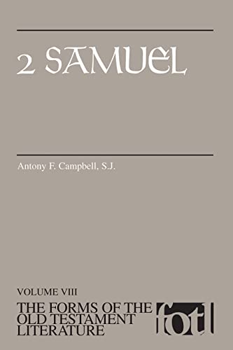 2 Samuel. (Vol. VIII The Forms of the Old Testament Literature)