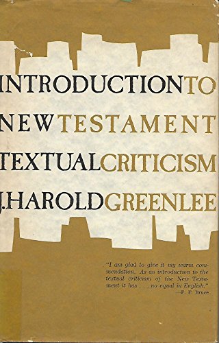 Imagen de archivo de Introduction to New Testament Textual Criticism a la venta por JR Books