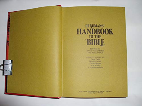 Beispielbild fr Eerdmans Handbook to the Bible zum Verkauf von Gulf Coast Books