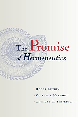 Beispielbild fr The Promise of Hermeneutics zum Verkauf von Better World Books Ltd