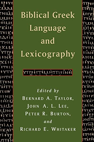 9780802863355: Biblical Greek Language and Lexicography: Essays in Honor of Frederick W. Danker